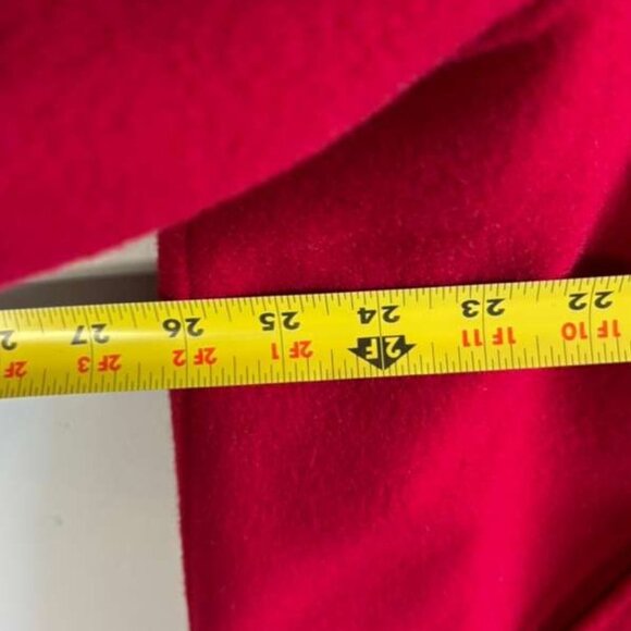 Bloomingdales Now Women Wool Coat Classic Button Up Elegance Red Size 20w - Picture 4 of 11